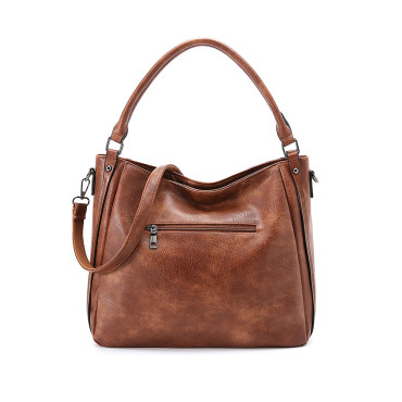 Vintage Oiled Leather Utility Shoulder Crossbody Bag