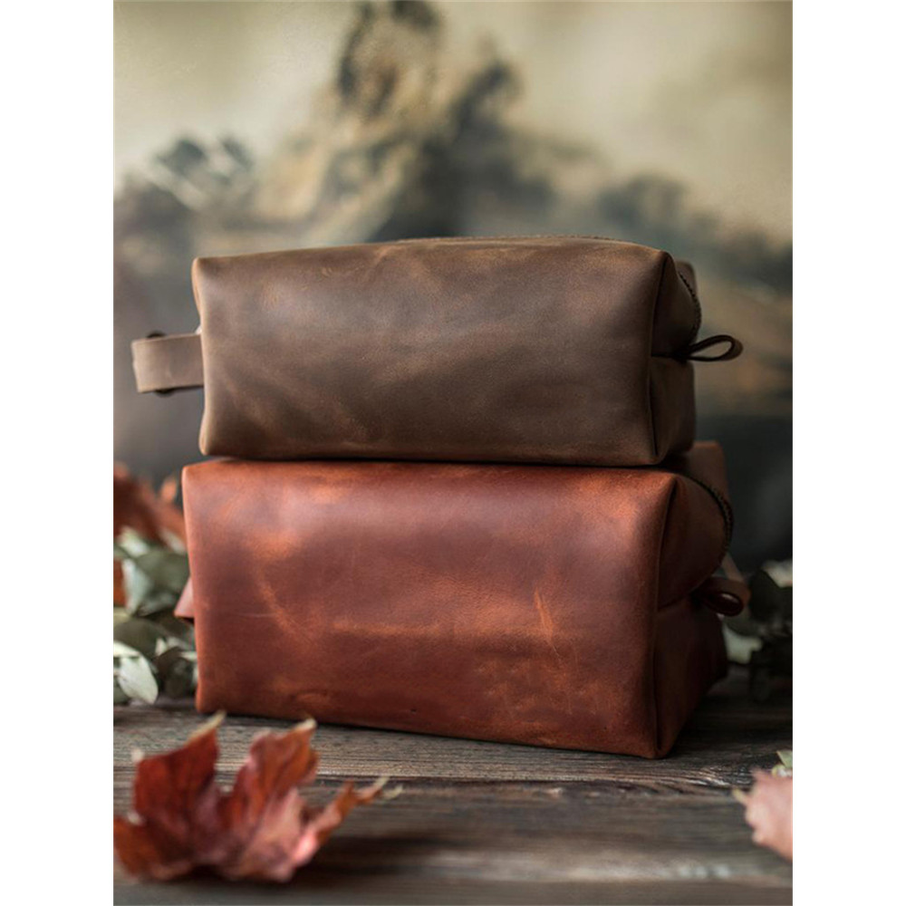 Vintage Oiled Waxed Leather Hand Bag