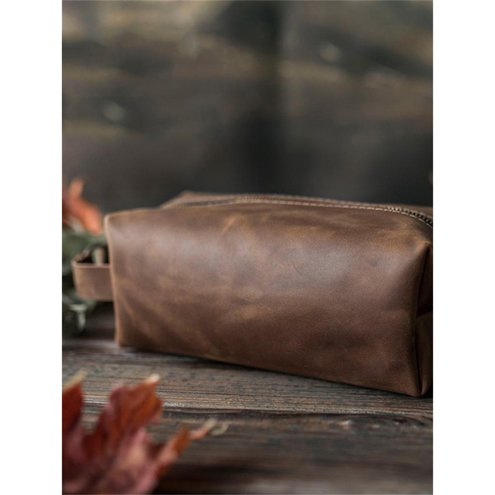 Vintage Oiled Waxed Leather Hand Bag
