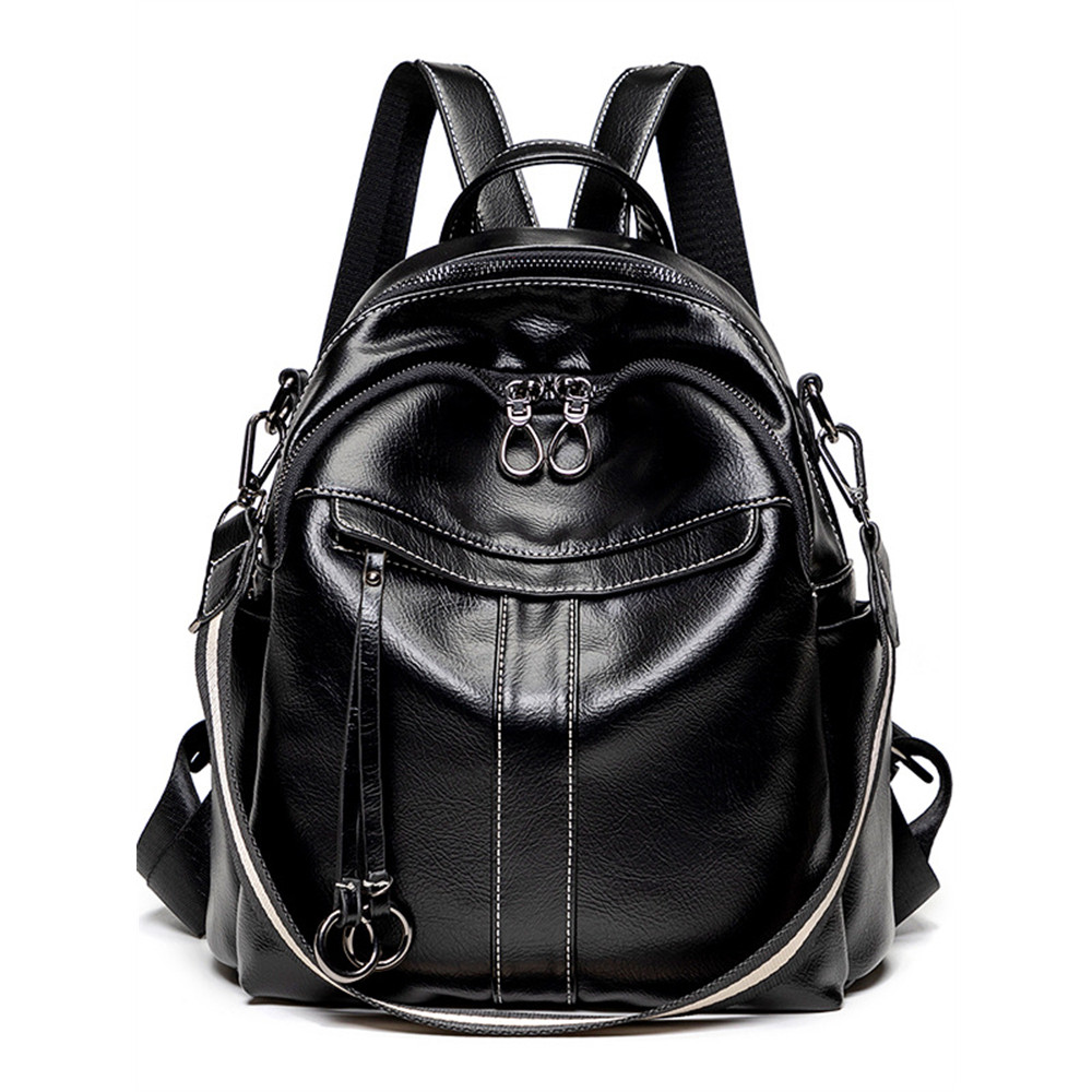 Vintage Oiled Waxed Leather Utility Backpack
