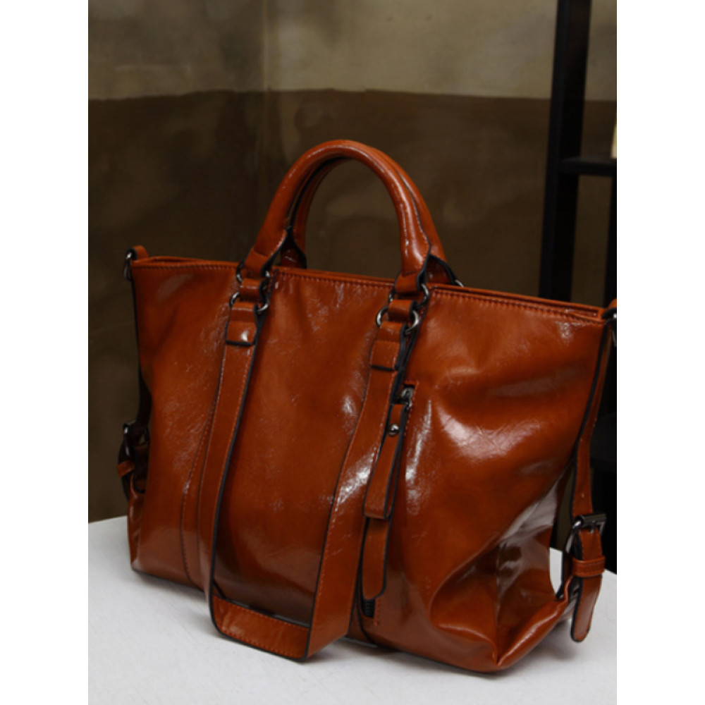 Vintage Oiled Waxed Utility Tote Bag