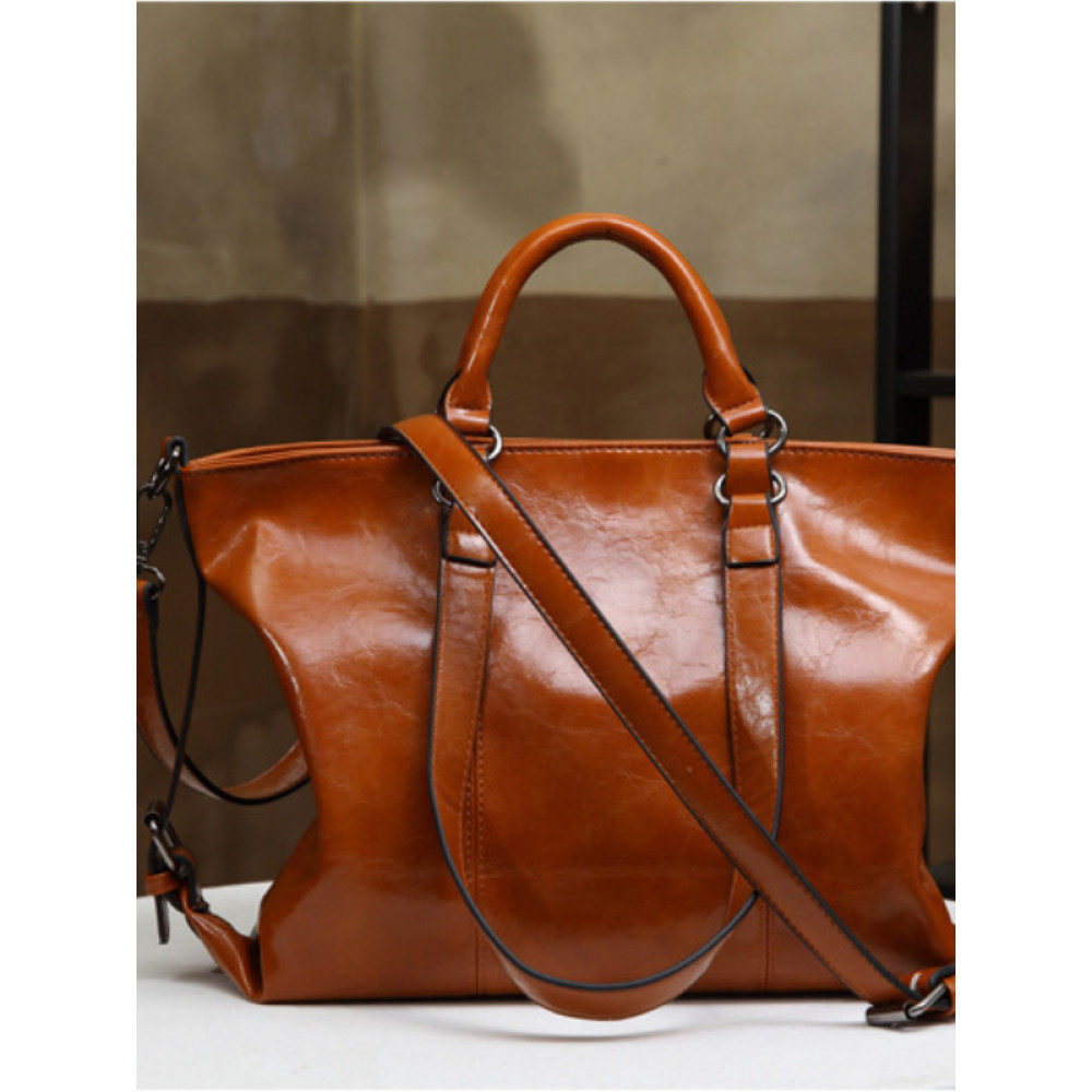 Vintage Oiled Waxed Utility Tote Bag