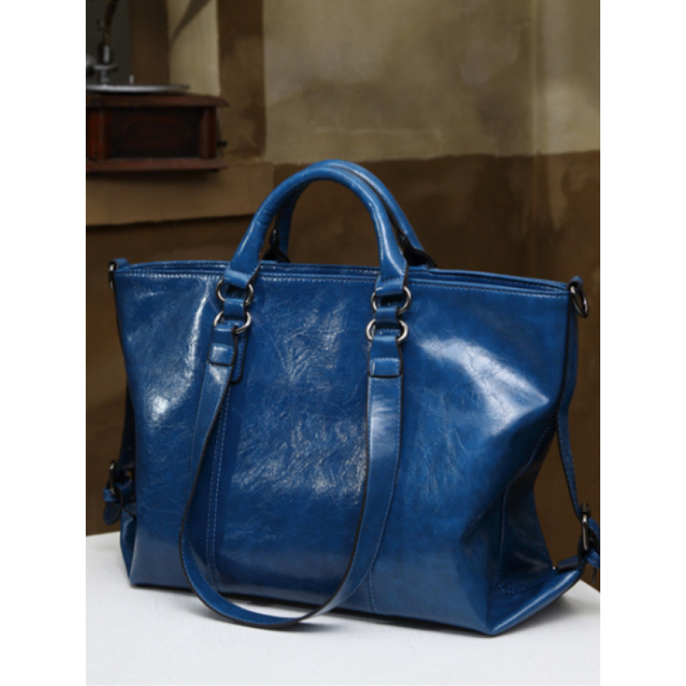 Vintage Oiled Waxed Utility Tote Bag