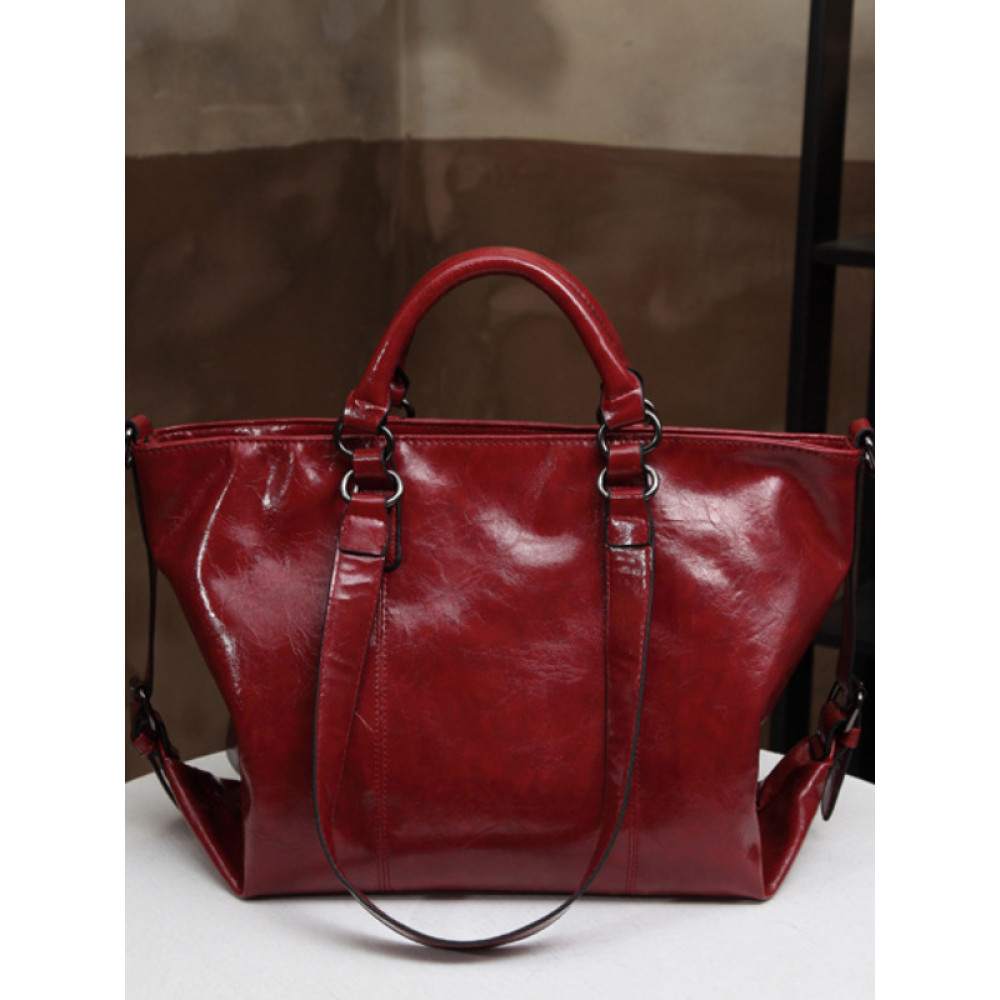 Vintage Oiled Waxed Utility Tote Bag