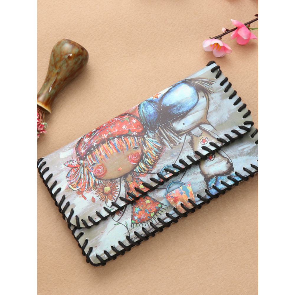 Vintage Painting Utility Envelope Mini Bag