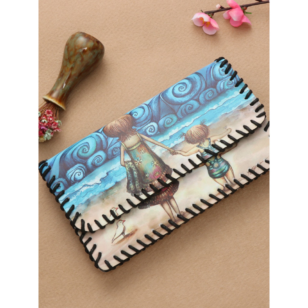 Vintage Painting Utility Envelope Mini Bag