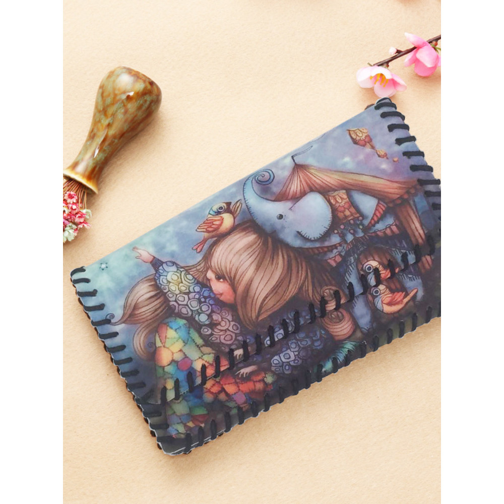 Vintage Painting Utility Envelope Mini Bag