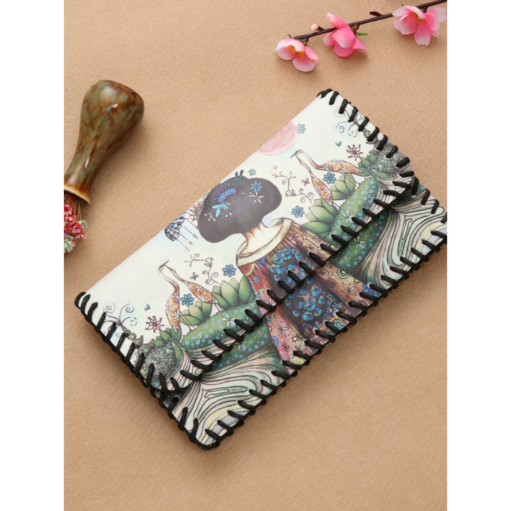 Vintage Painting Utility Envelope Mini Bag