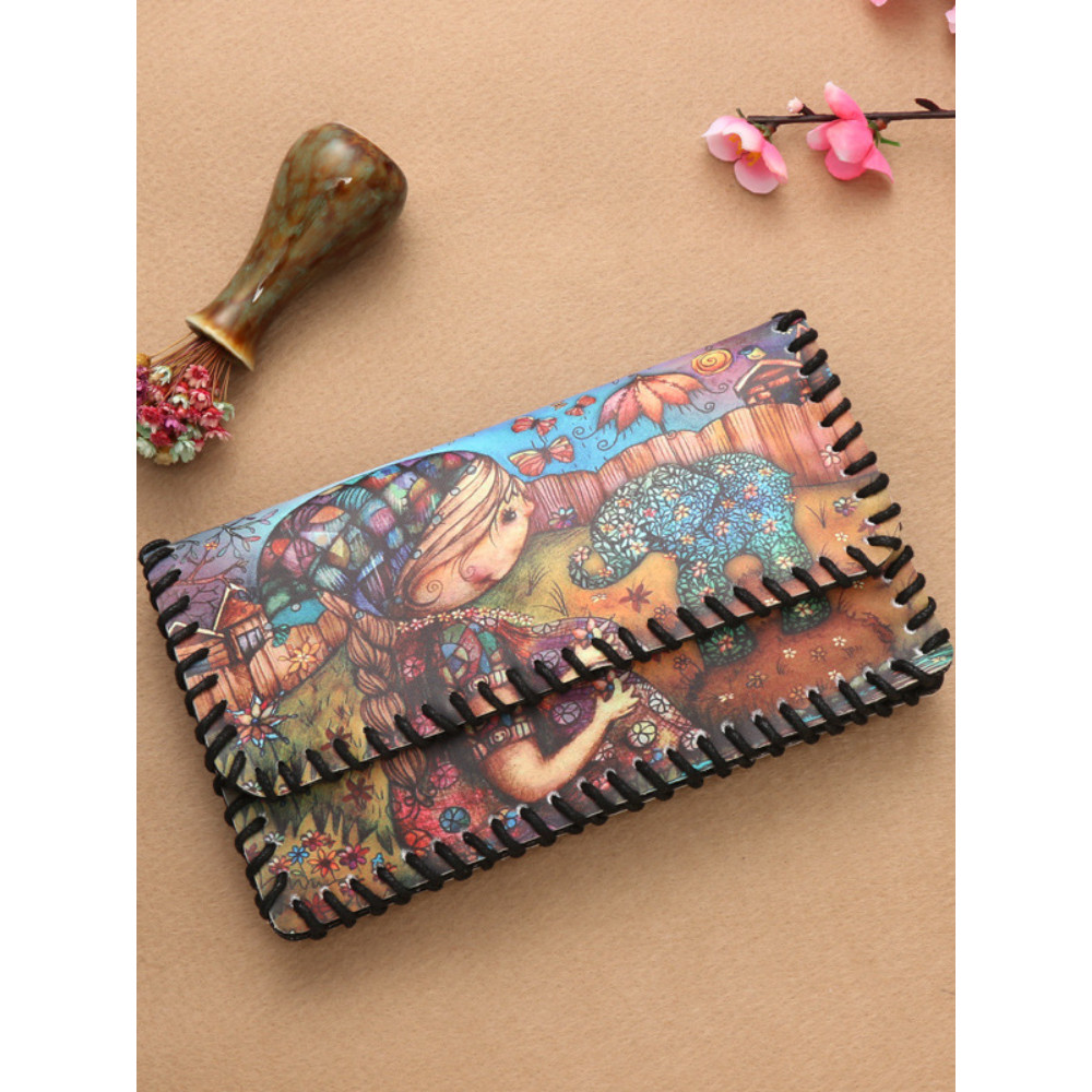 Vintage Painting Utility Envelope Mini Bag