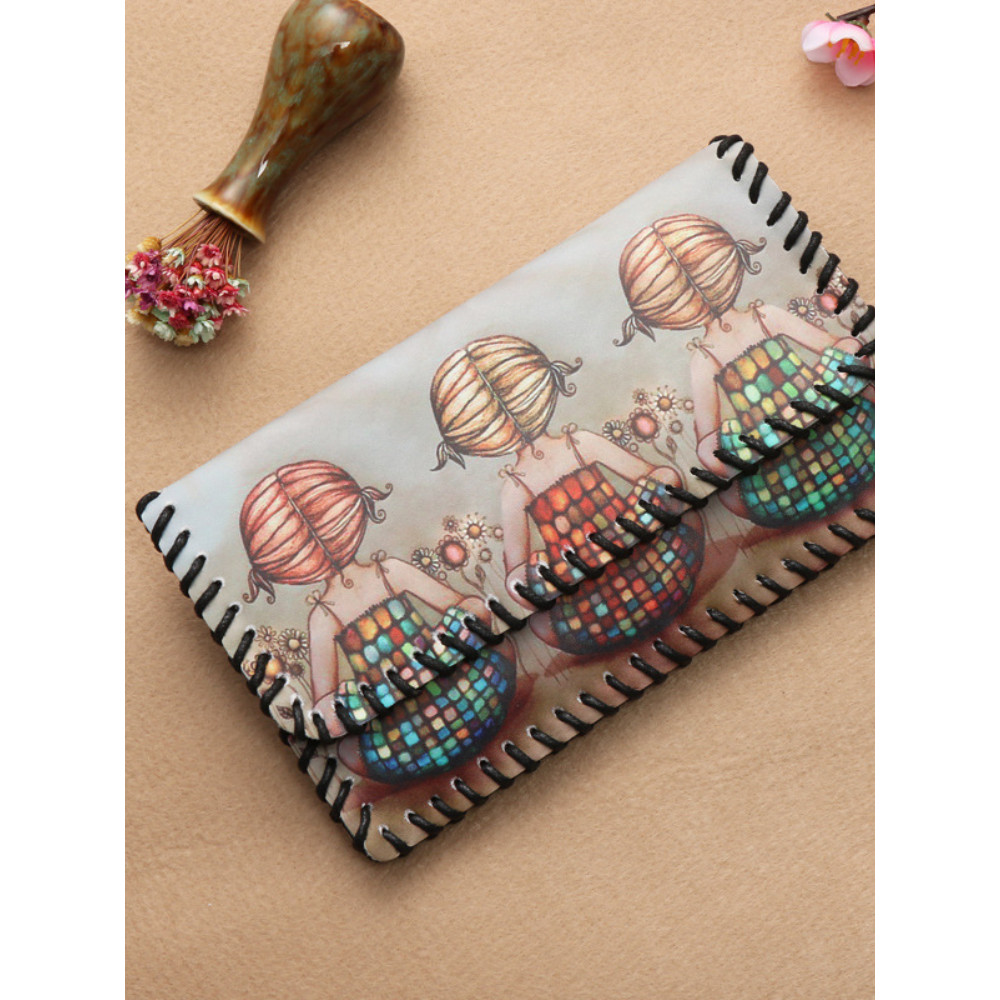 Vintage Painting Utility Envelope Mini Bag