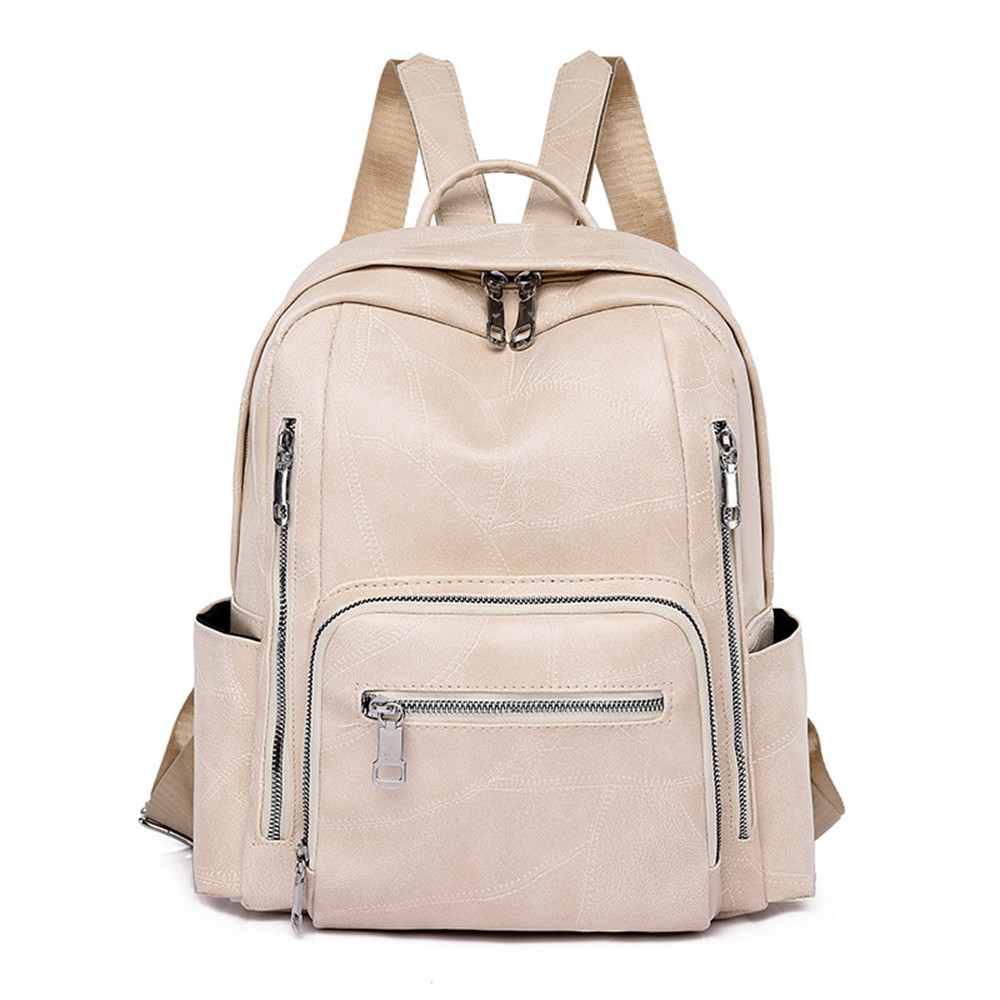 Vintage Patchwork Seamed Utility Backpack