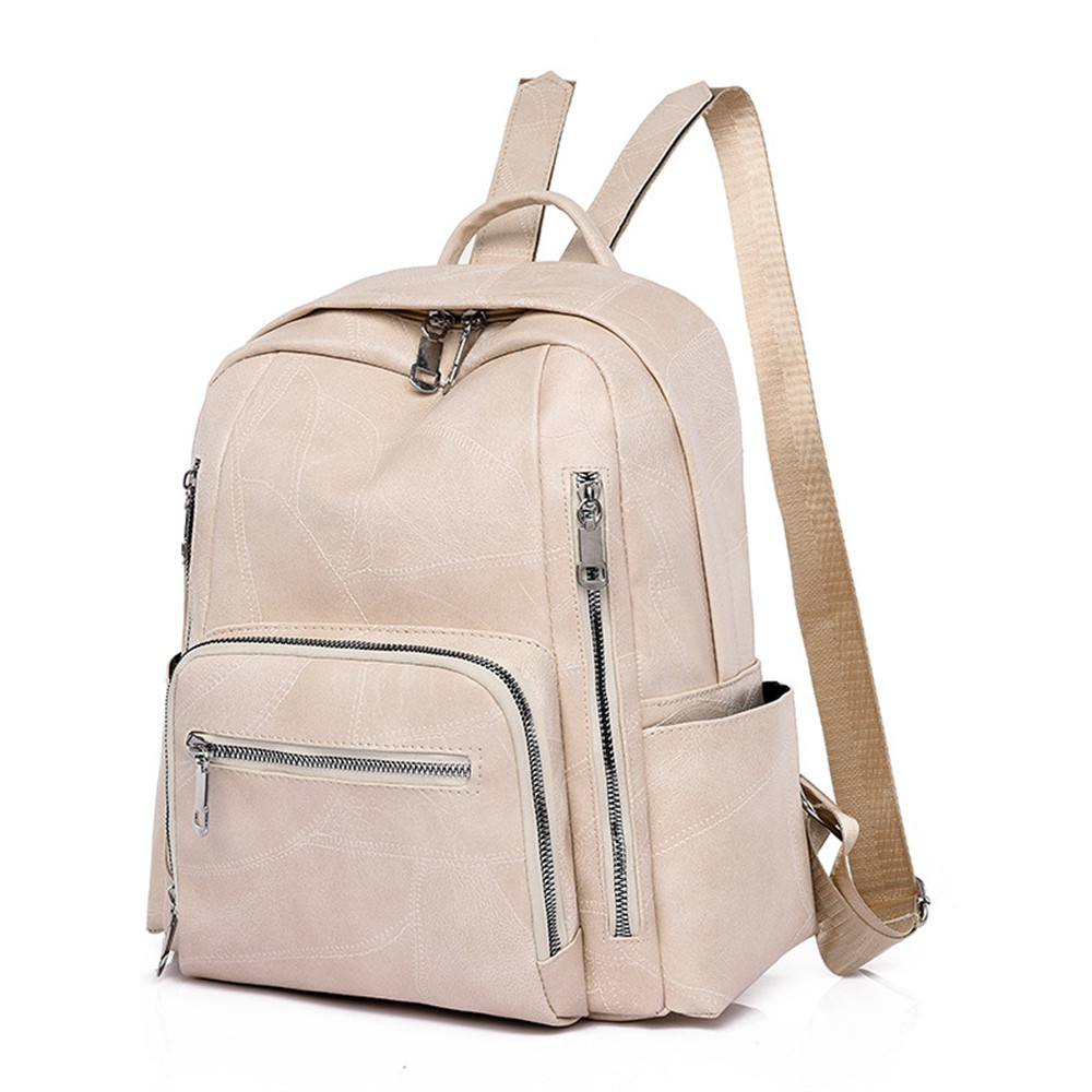 Vintage Patchwork Seamed Utility Backpack