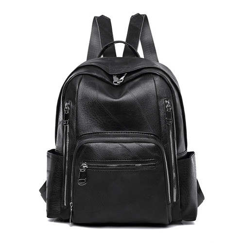 Vintage Patchwork Seamed Utility Backpack