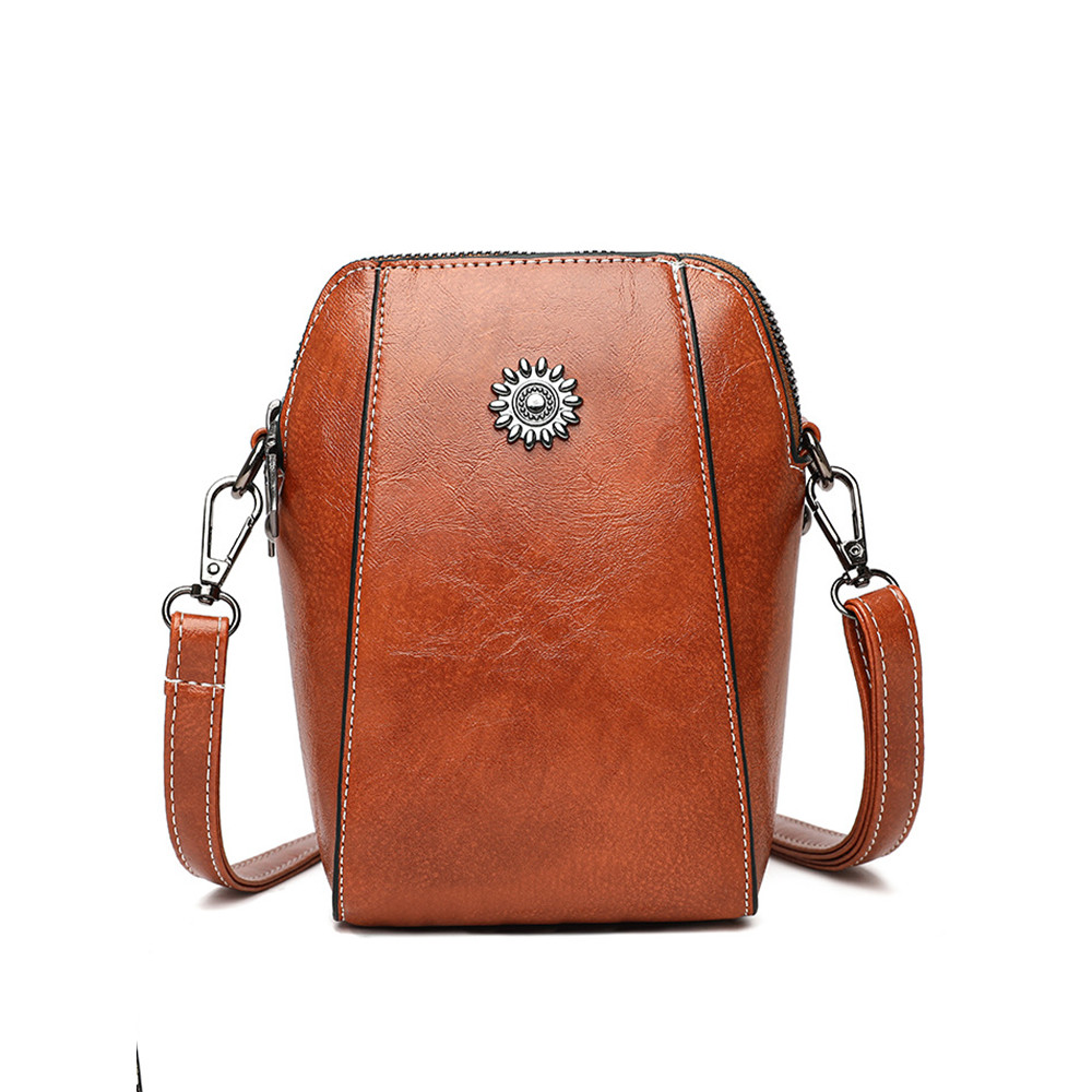 Vintage Patchwork Utility Crossbody Mini Bag