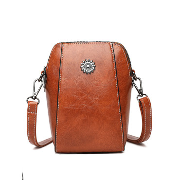 Vintage Patchwork Utility Crossbody Mini Bag