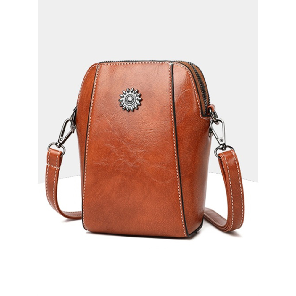 Vintage Patchwork Utility Crossbody Mini Bag