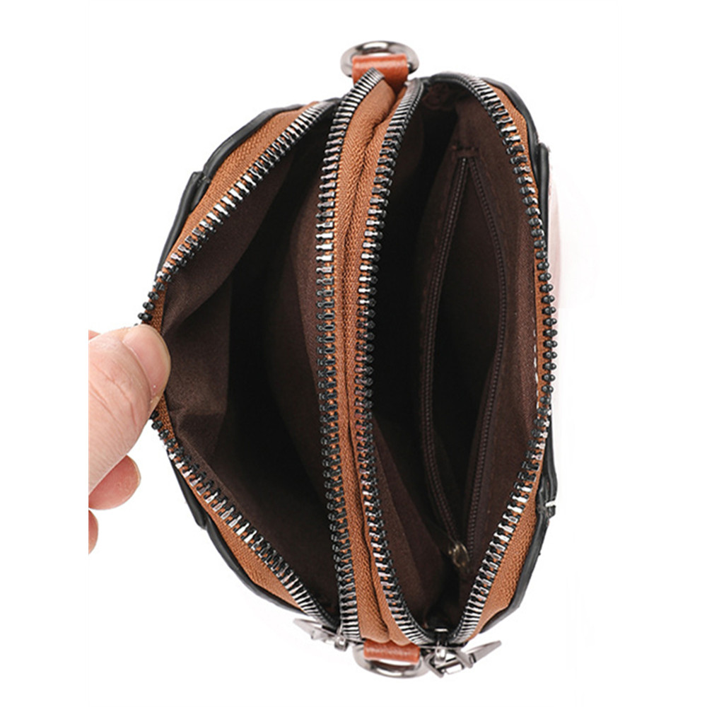 Vintage Patchwork Utility Crossbody Mini Bag