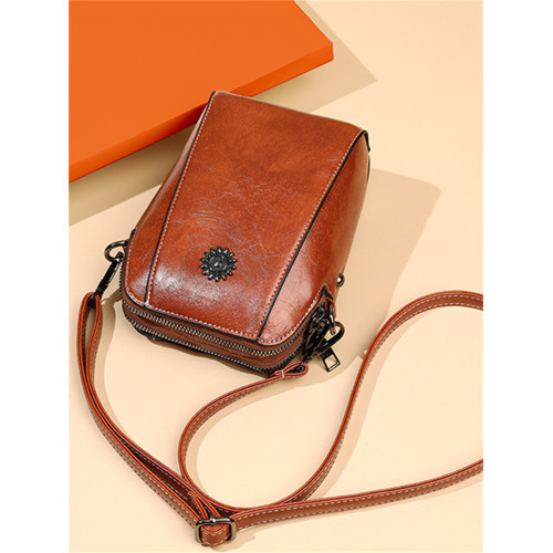 Vintage Patchwork Utility Crossbody Mini Bag