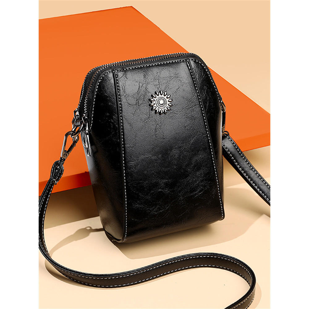 Vintage Patchwork Utility Crossbody Mini Bag