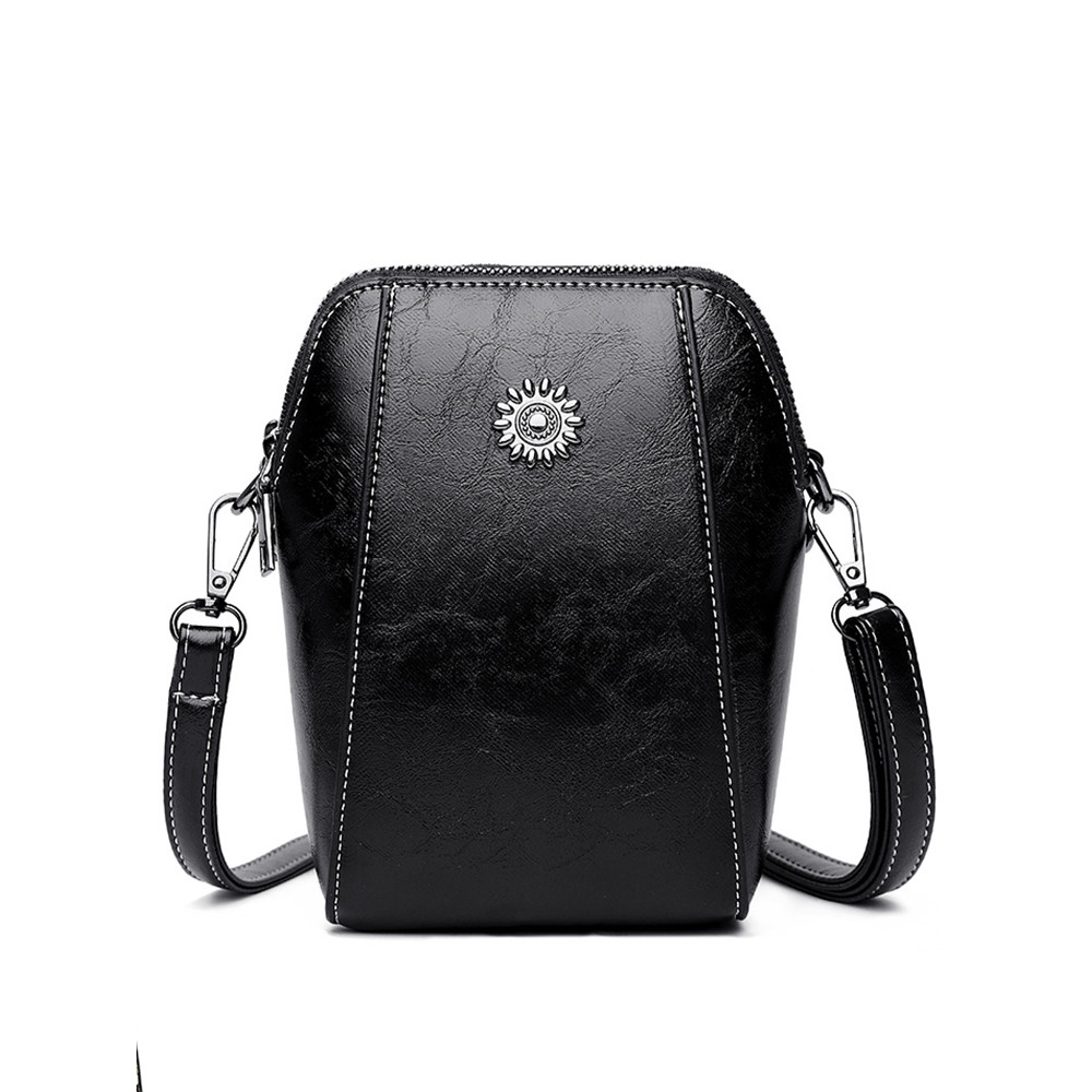 Vintage Patchwork Utility Crossbody Mini Bag