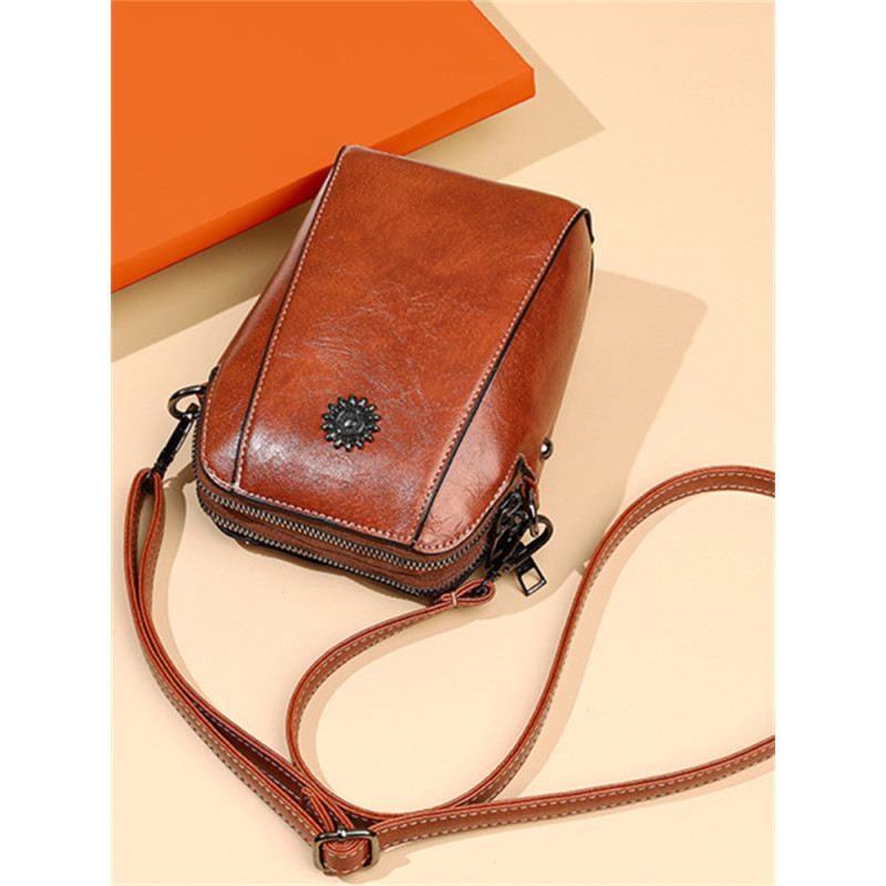 Vintage Patchwork Utility Crossbody Mini Bag