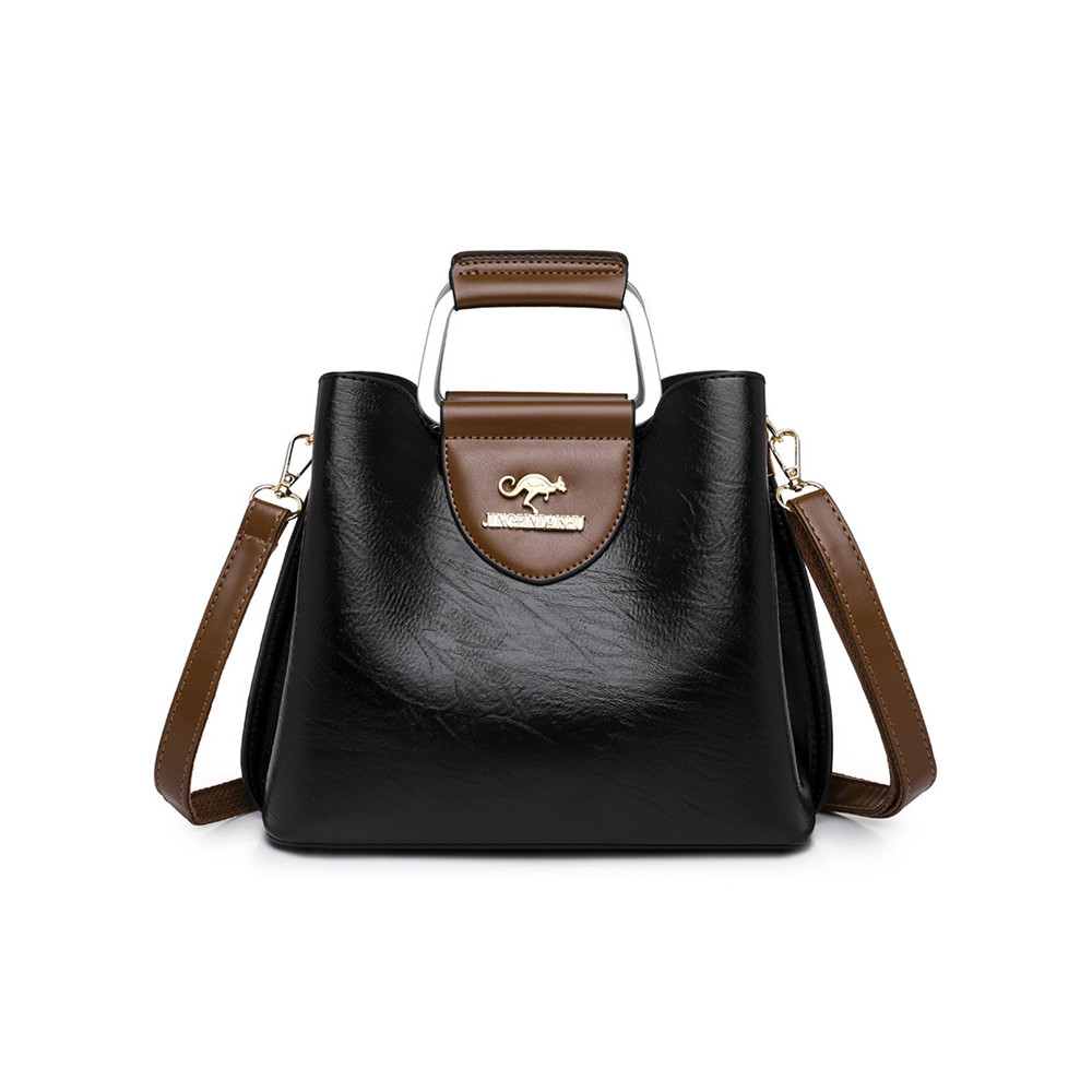 Vintage Pinch Oiled Leather Crossbody Bag