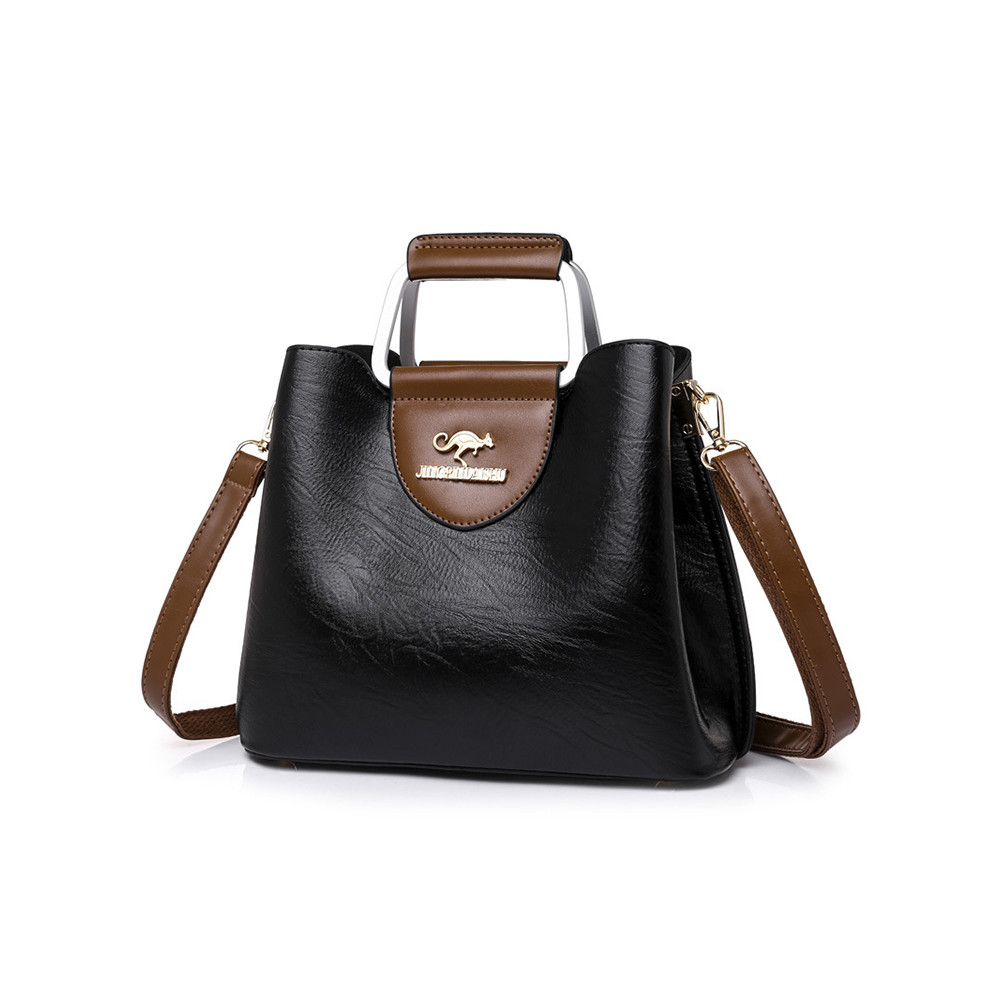 Vintage Pinch Oiled Leather Crossbody Bag