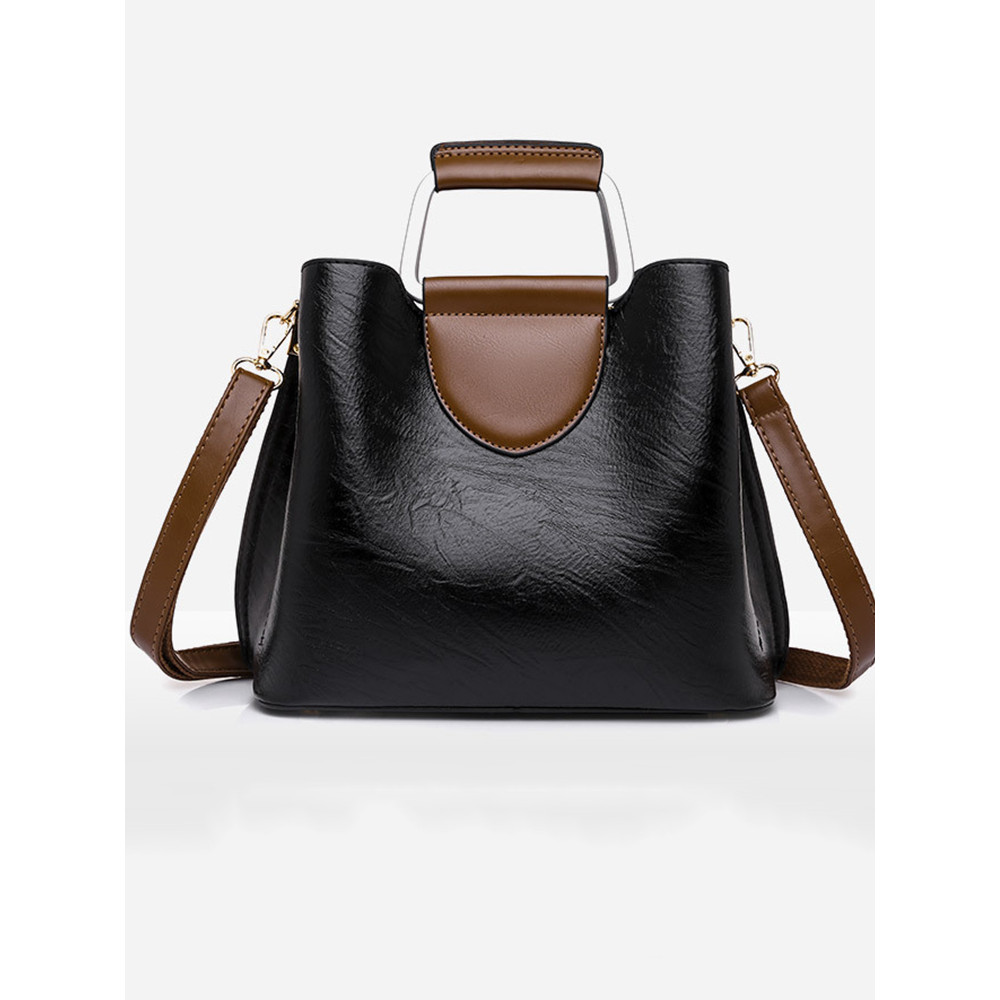 Vintage Pinch Oiled Leather Crossbody Bag