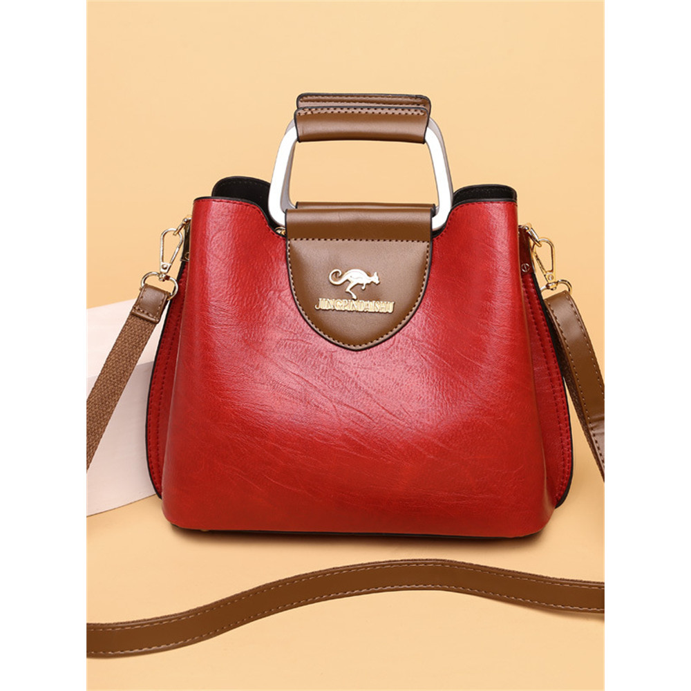 Vintage Pinch Oiled Leather Crossbody Bag