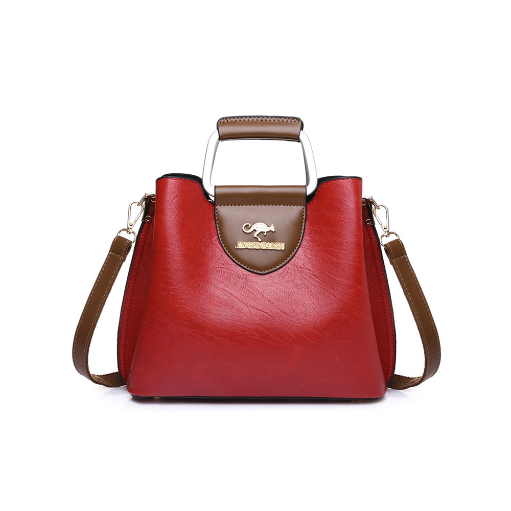 Vintage Pinch Oiled Leather Crossbody Bag