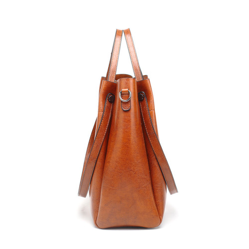 Vintage Pleated Studded Functional Tote Bag