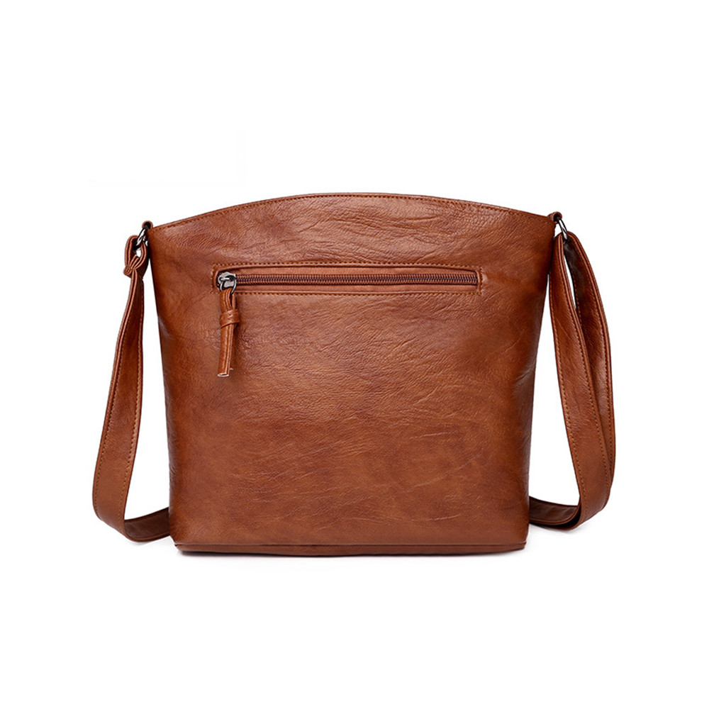 Vintage Seamed Utility Crossbody Bag