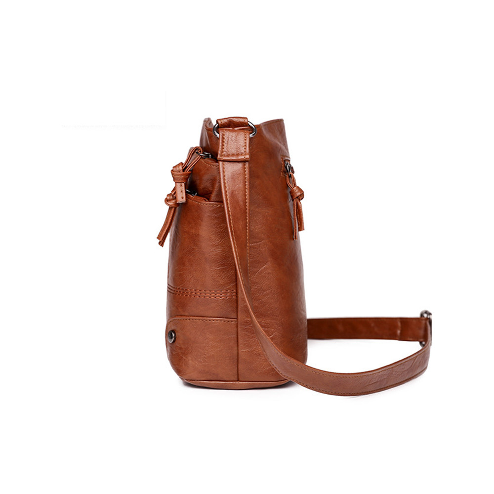 Vintage Seamed Utility Crossbody Bag