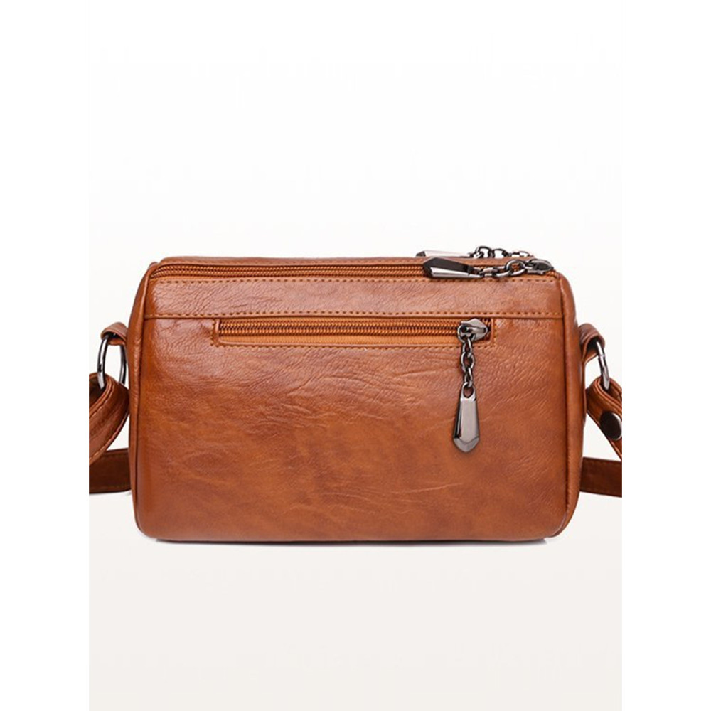 Vintage Slight Flap Utility Crossbody Bag
