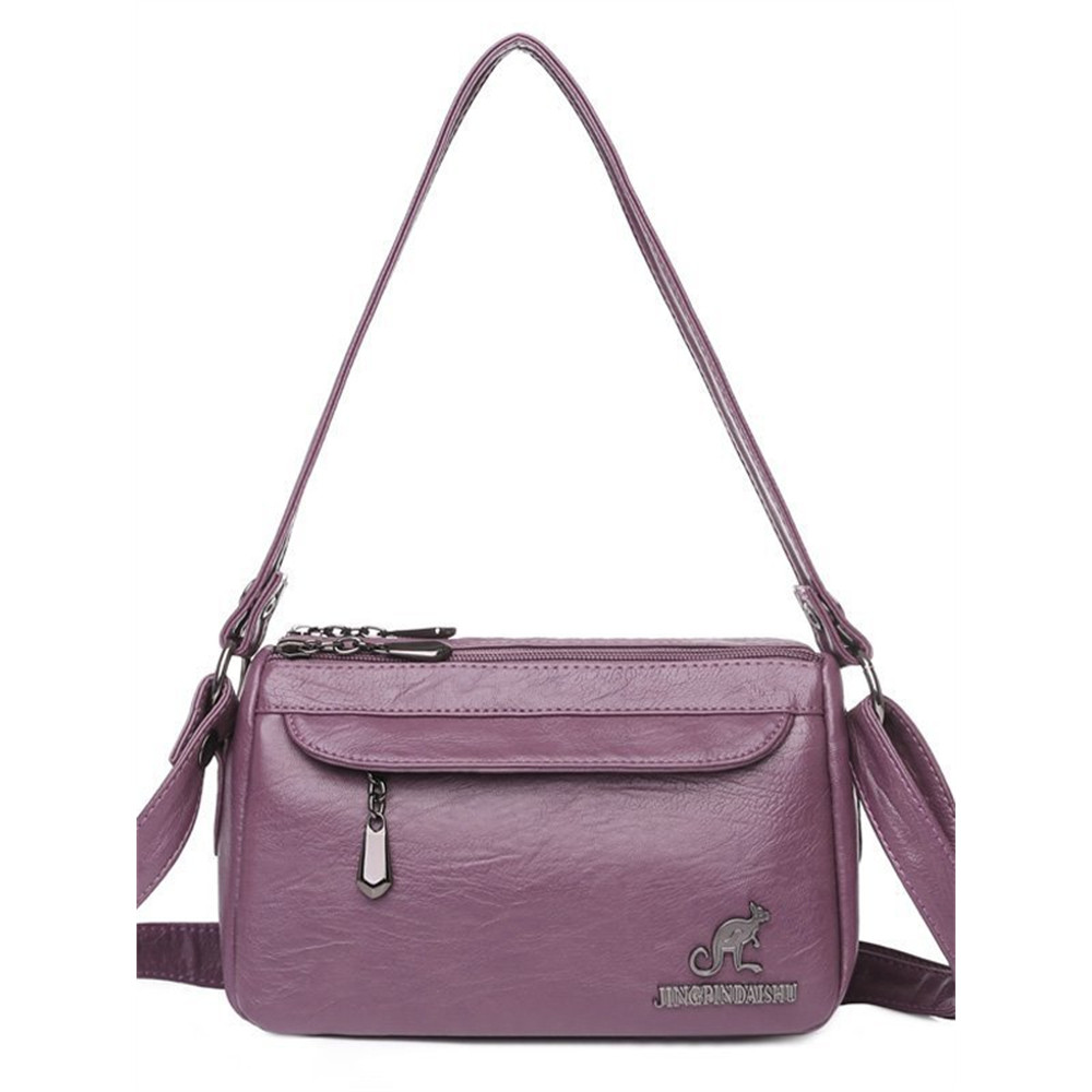 Vintage Slight Flap Utility Crossbody Bag