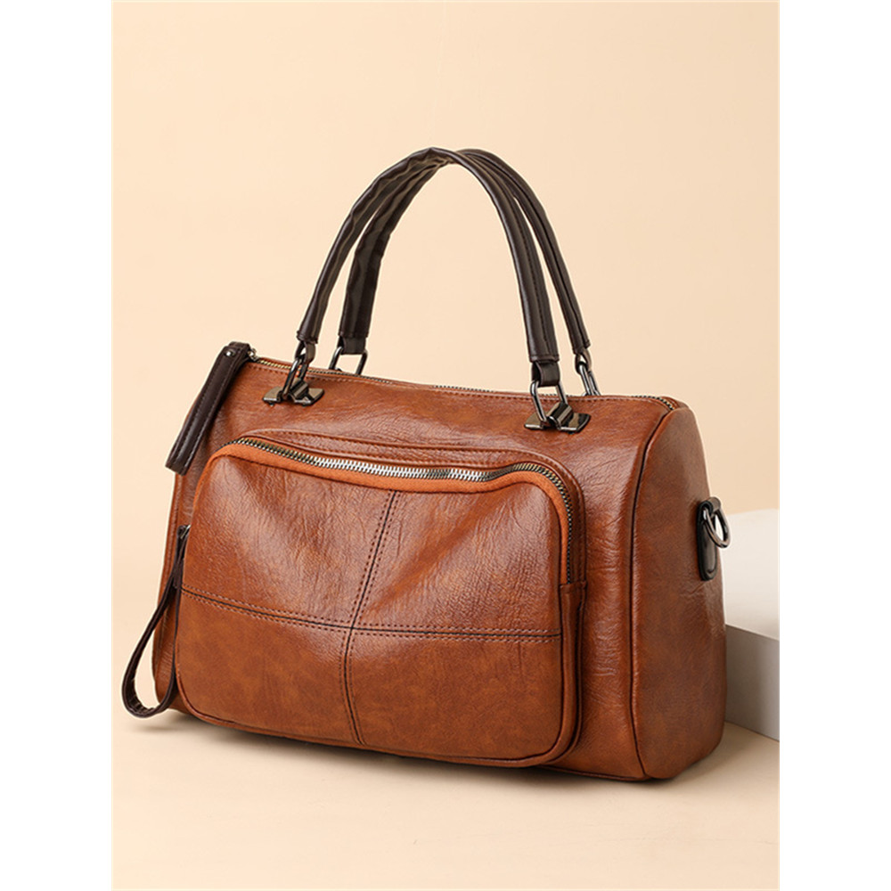 Vintage Soft Leather Handbag Crossbody Bag