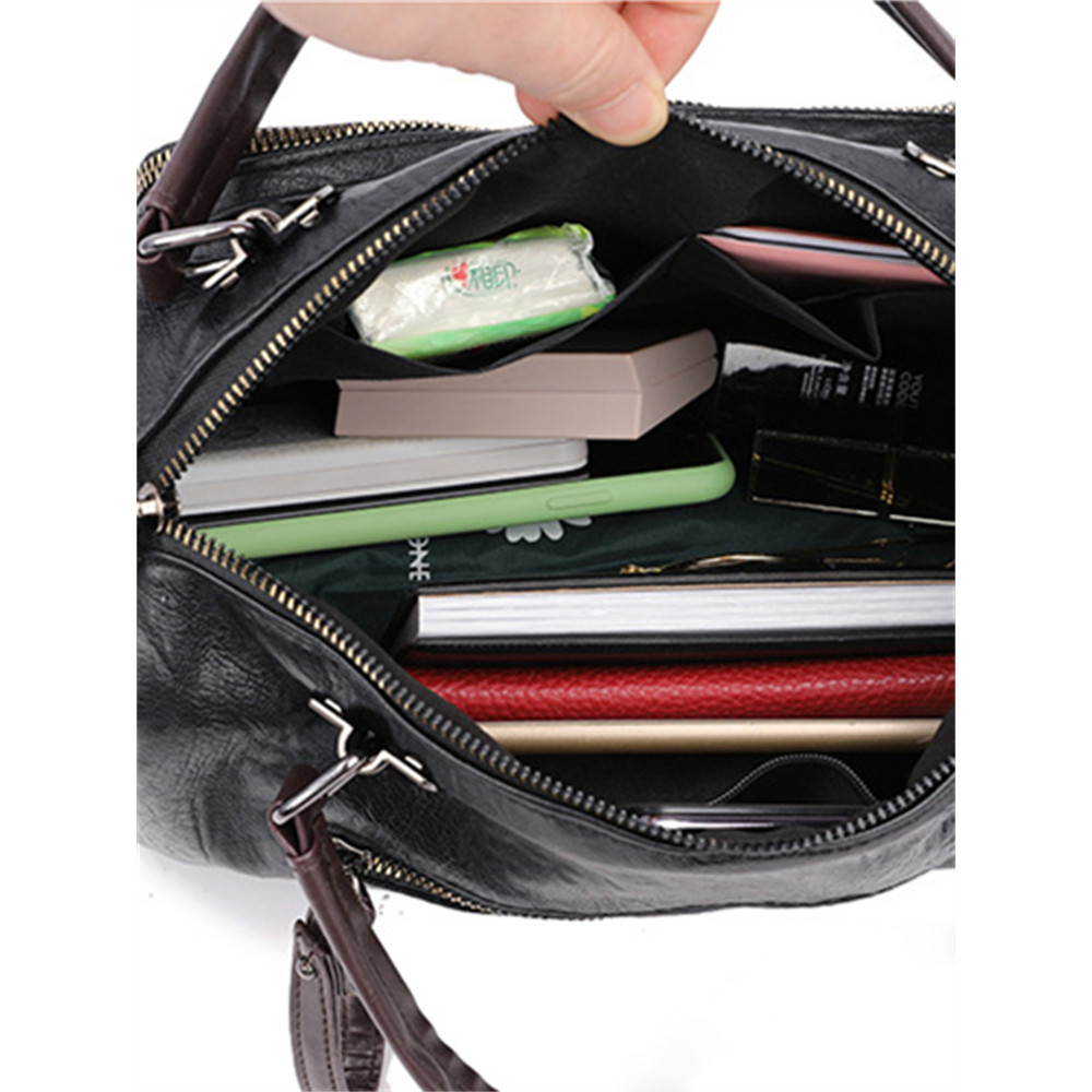 Vintage Soft Leather Handbag Crossbody Bag