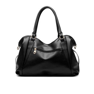 Vintage Soft Leather Pleated Shoulder Crossbody Bag