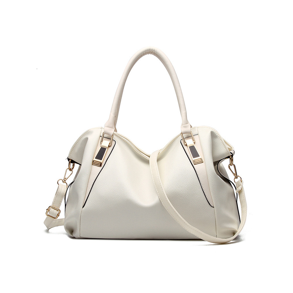 Vintage Soft Leather Pleated Shoulder Crossbody Bag