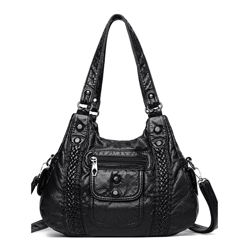 Vintage Soft Leather Shoulder Crossbody Bag