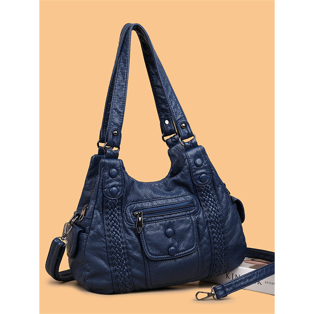 Vintage Soft Leather Shoulder Crossbody Bag