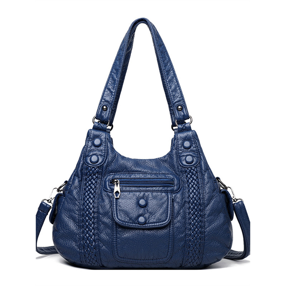 Vintage Soft Leather Shoulder Crossbody Bag