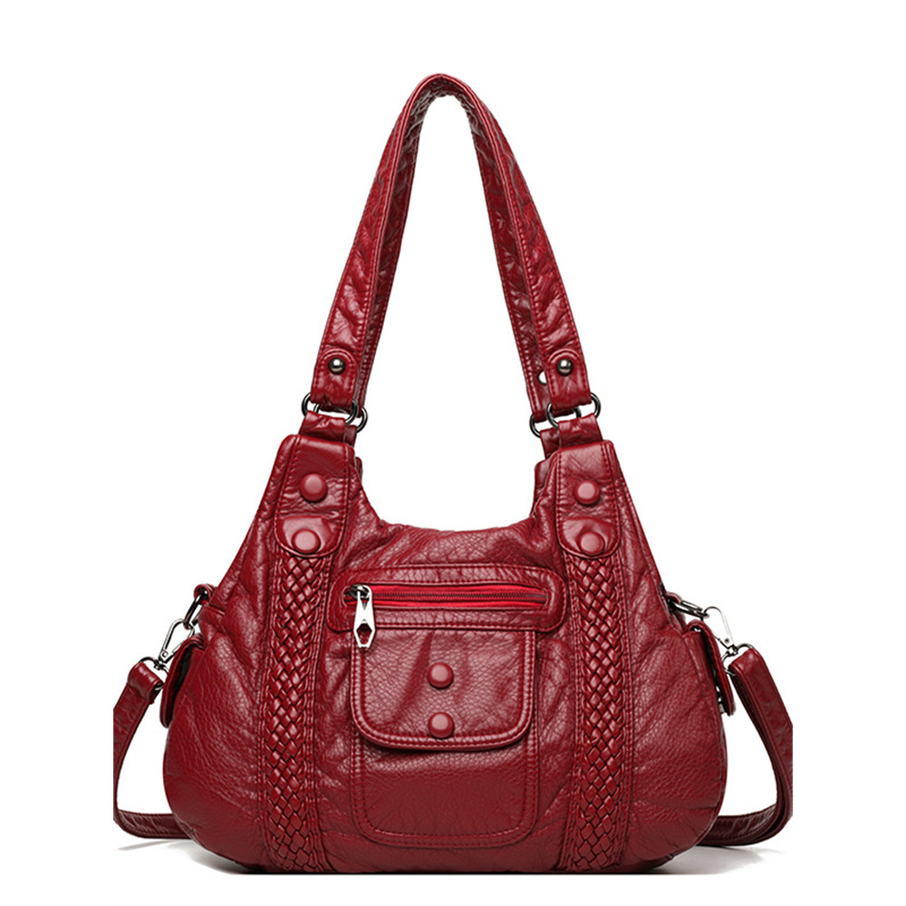 Vintage Soft Leather Shoulder Crossbody Bag