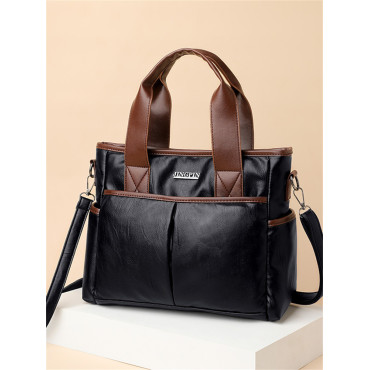 Vintage Soft Leather Utility Shoulder Bag Crossbody Bag