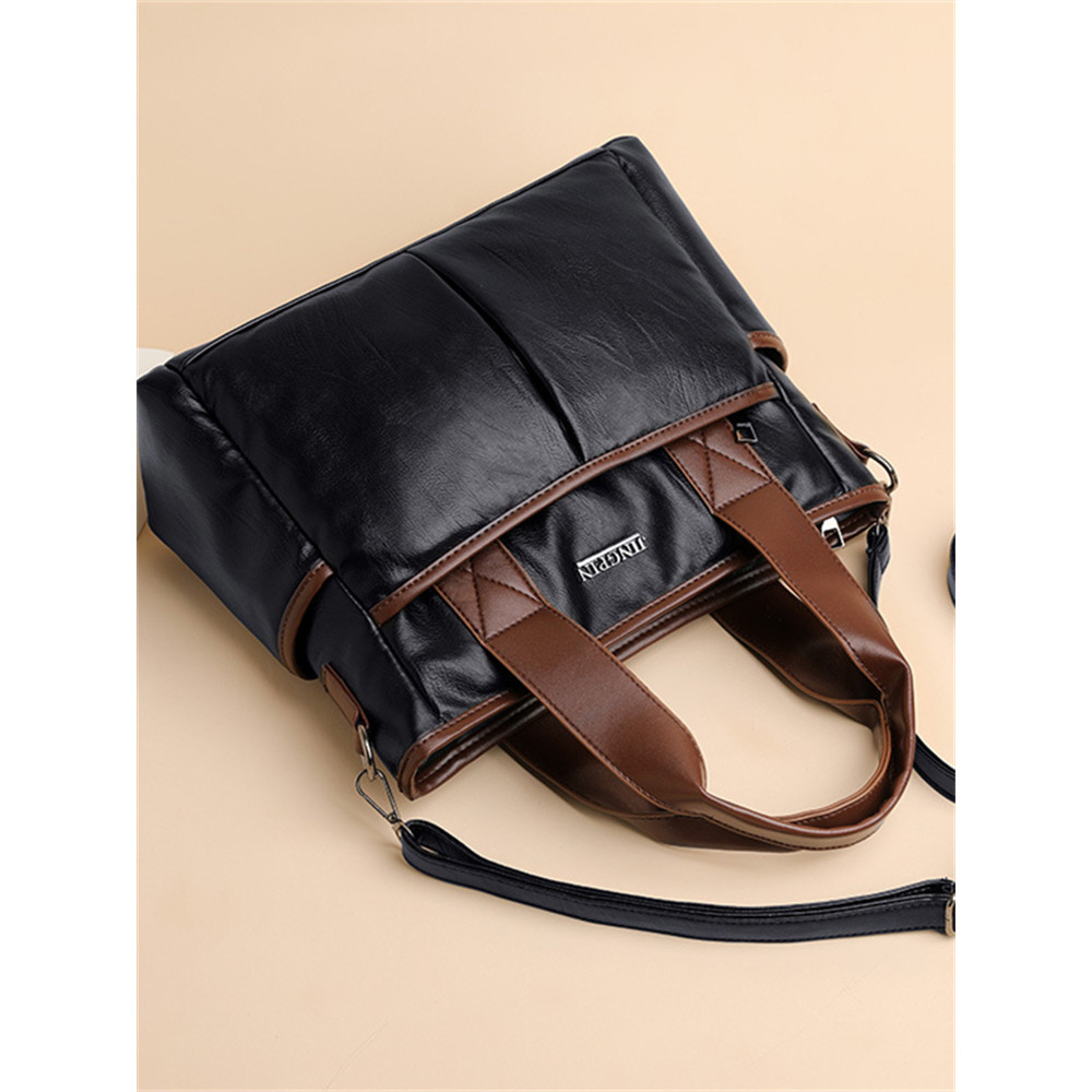 Vintage Soft Leather Utility Shoulder Bag Crossbody Bag