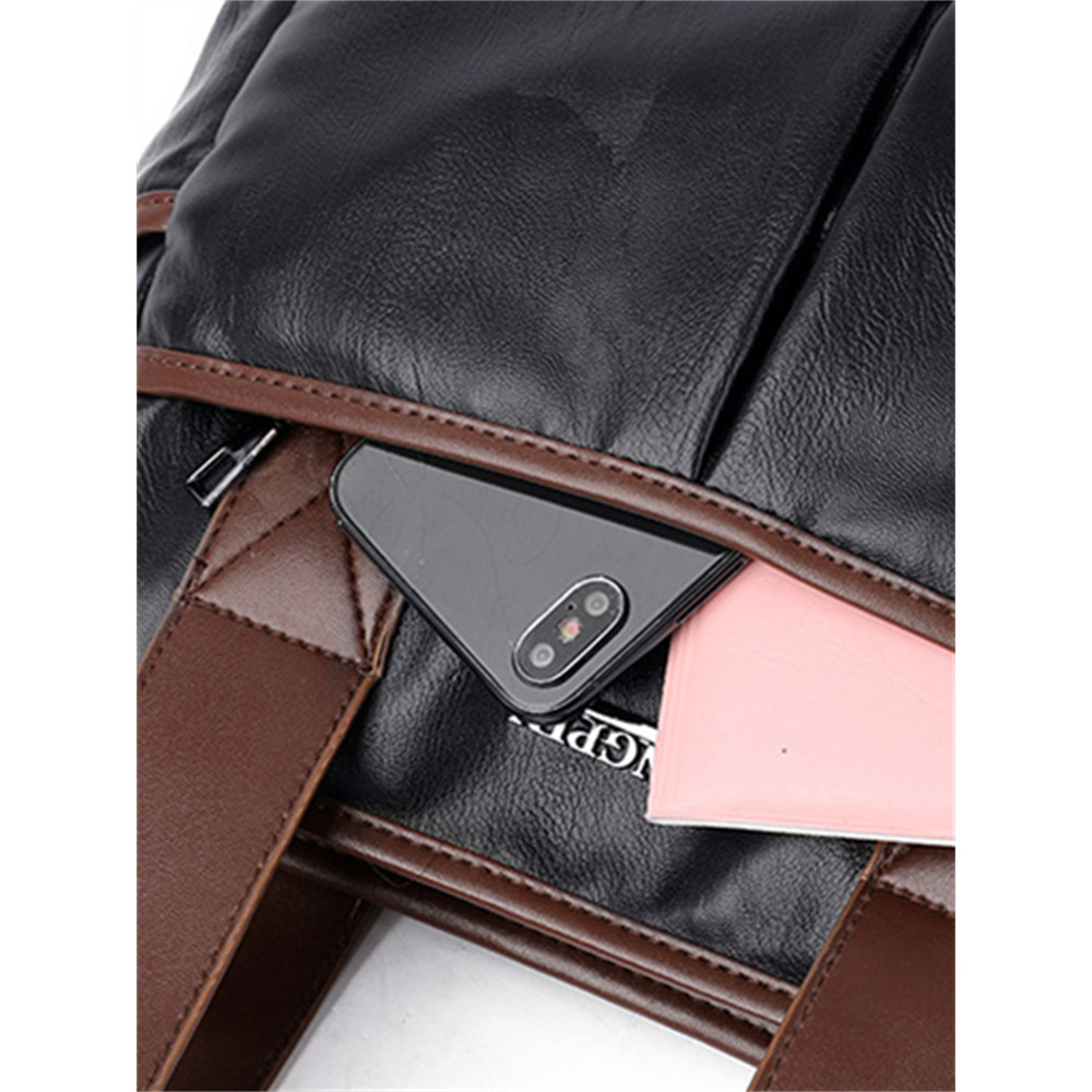 Vintage Soft Leather Utility Shoulder Bag Crossbody Bag