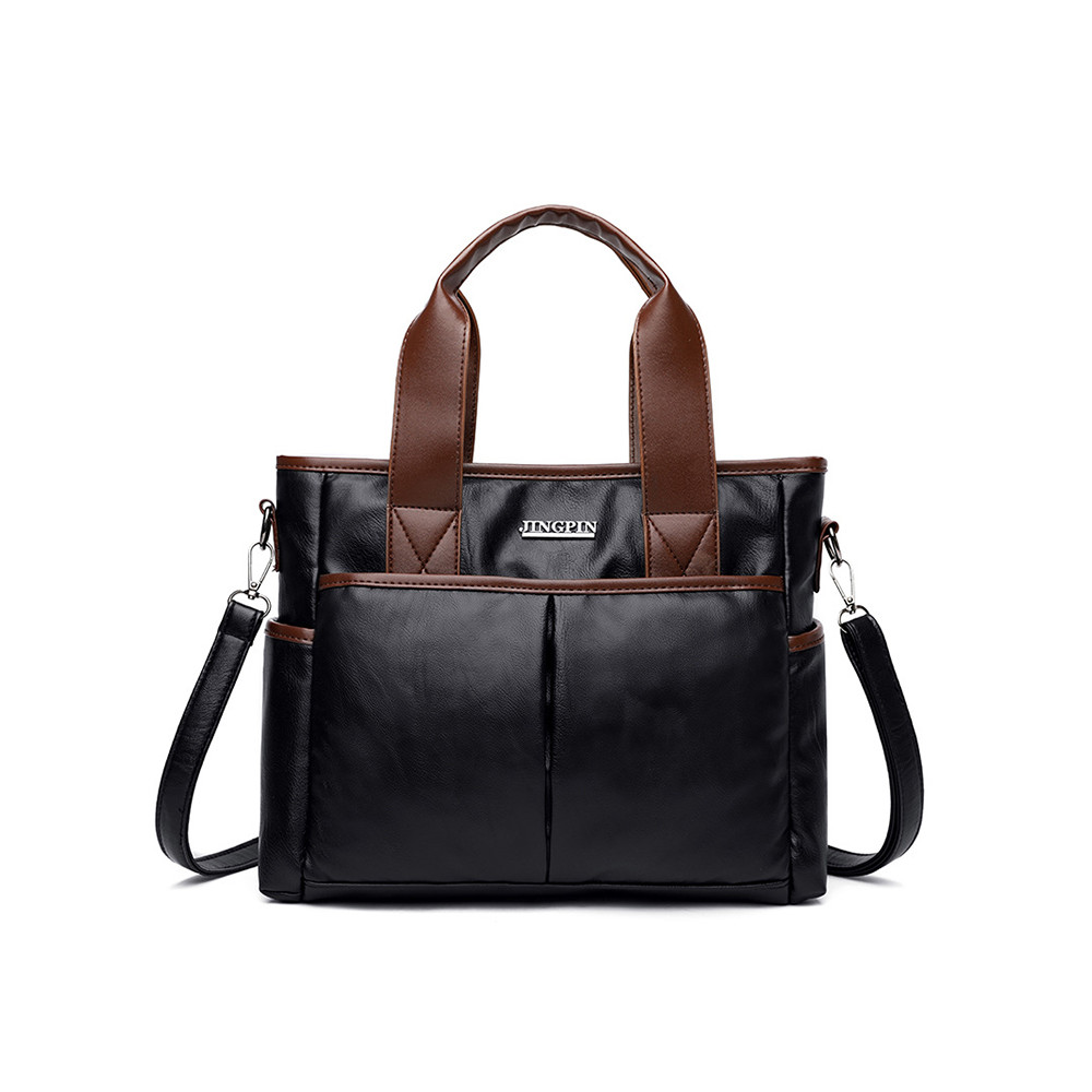 Vintage Soft Leather Utility Shoulder Bag Crossbody Bag