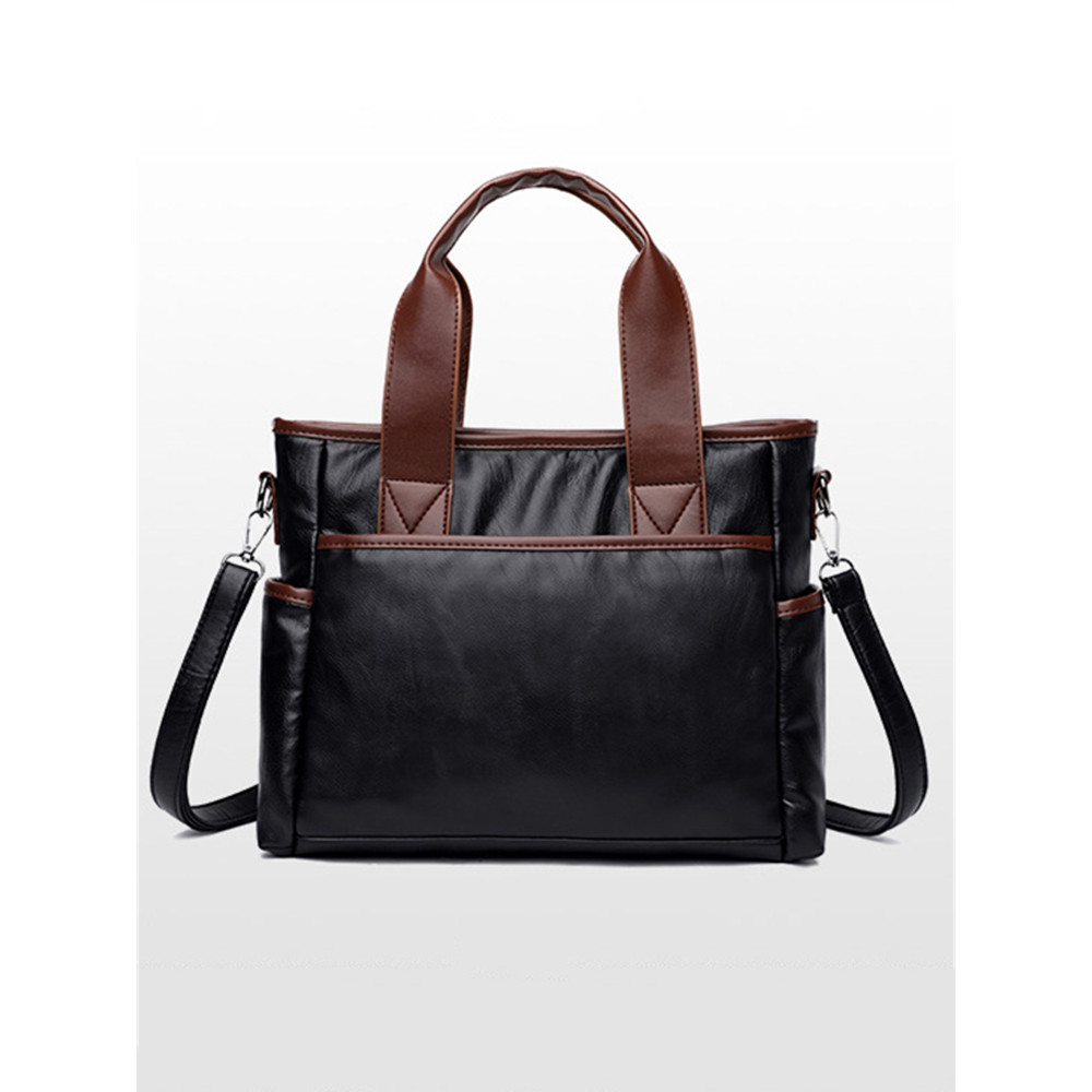 Vintage Soft Leather Utility Shoulder Bag Crossbody Bag