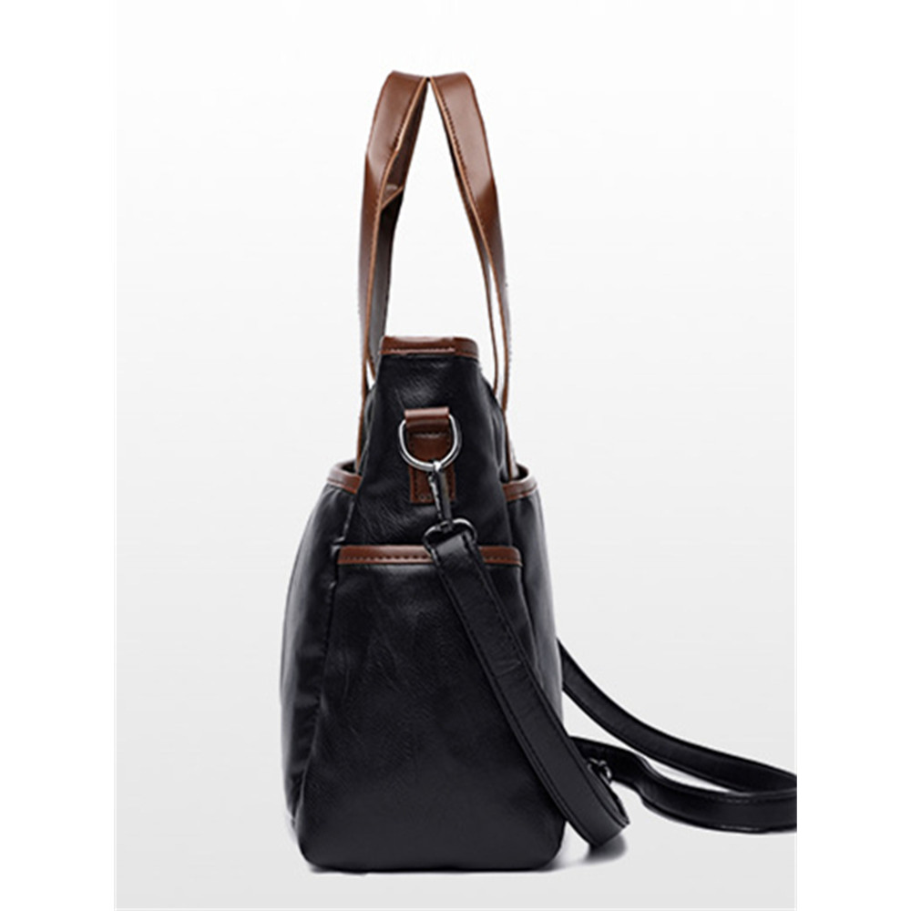 Vintage Soft Leather Utility Shoulder Bag Crossbody Bag