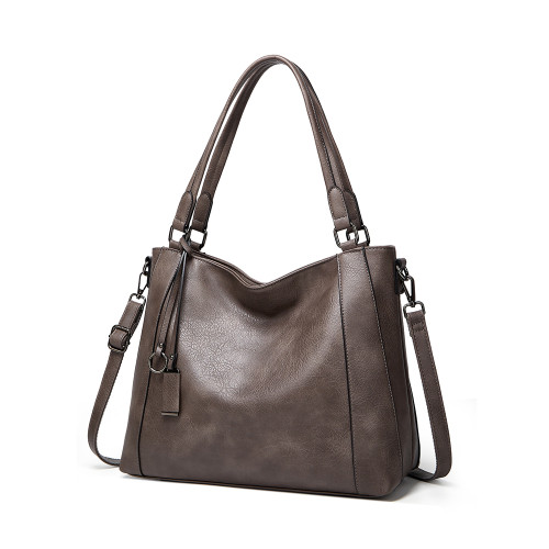 Vintage Soft Leather Utility Tote Bag